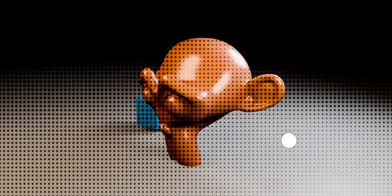 Reference render with the Comic Dots look