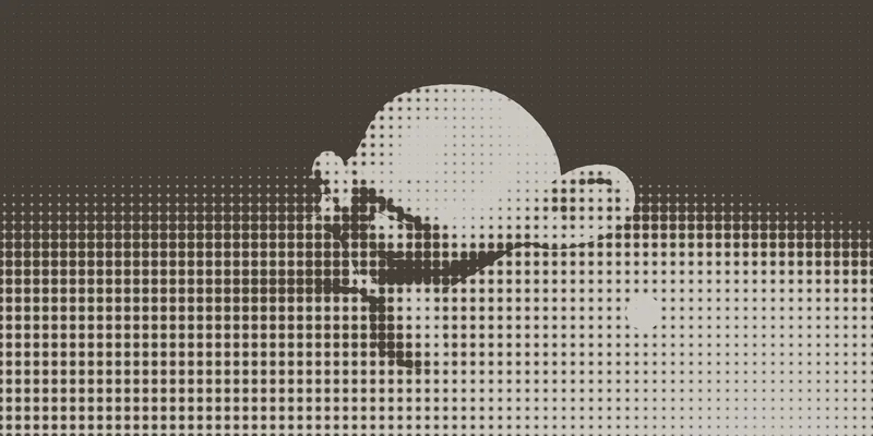 Reference render with the Newsprint look
